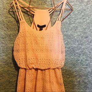 Strappy Lace Razorback Maxi Dress